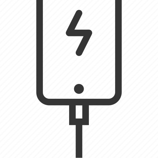Battery, cable, charge, empty, full, low, mobile phone icon - Download on Iconfinder