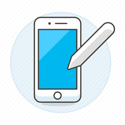 Features, mobile, pen, phone, smartphone, stylus icon - Download on Iconfinder