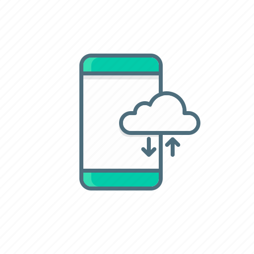 Cloud, connection, data, download, mobile, transfer, upload icon - Download on Iconfinder