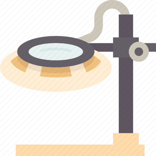 Magnifying, lamp, light, magnification, glass icon - Download on Iconfinder