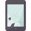 phone, screen, broken, damage, repair