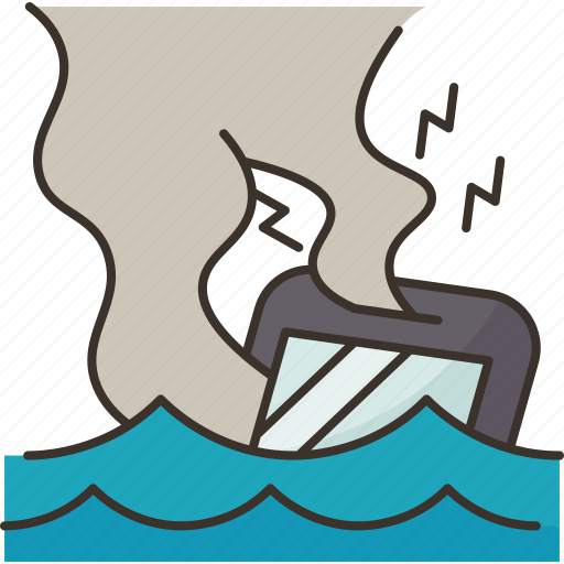 Phone, sinking, water, damage, warning icon - Download on Iconfinder