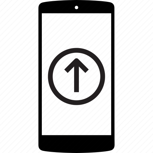 Arrow, mobile, mobile phone, phone, up, up arrow icon - Download on Iconfinder