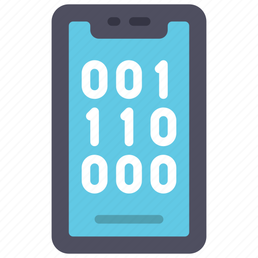 Binary, cellular, device, code, programming icon - Download on Iconfinder