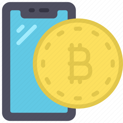 Bitcoin, cellular, device, crypto, currency icon - Download on Iconfinder