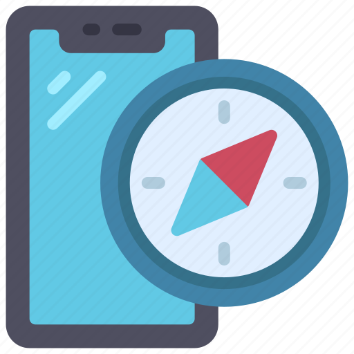 Compass, cellular, device, direction, adventure icon - Download on Iconfinder