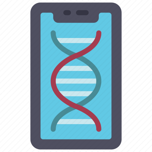 Dna, mobile, cellular, device, science icon - Download on Iconfinder