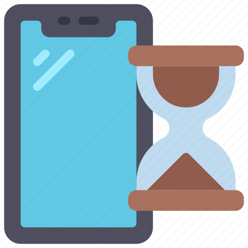 Hourglass, cellular, device, time, timer icon - Download on Iconfinder