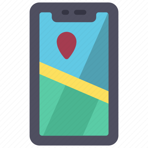 Maps, cellular, device, location, map icon - Download on Iconfinder
