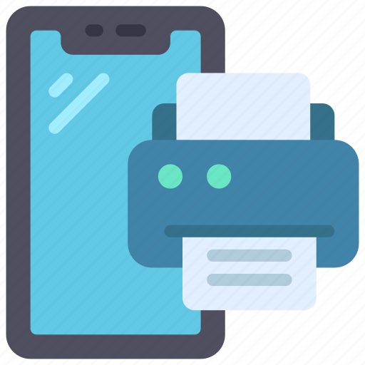 Printing, cellular, device, printer, print icon - Download on Iconfinder
