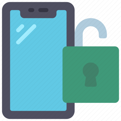 Unlock, mobile, cellular, device, unlocked icon - Download on Iconfinder