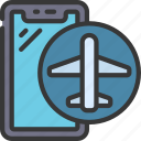 airplane, mode, cellular, device, plane
