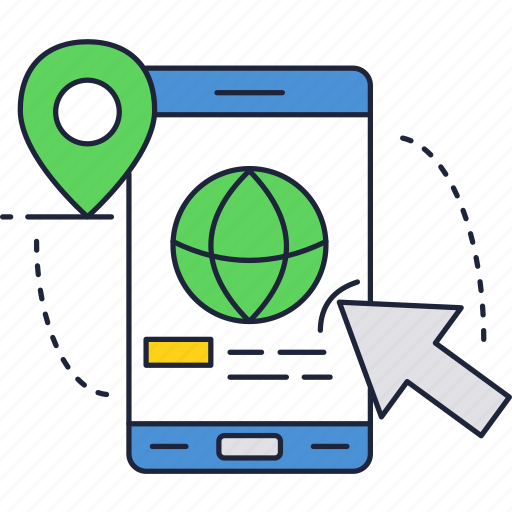 App, global, location, mobile, phone, pin, smartphone icon - Download on Iconfinder