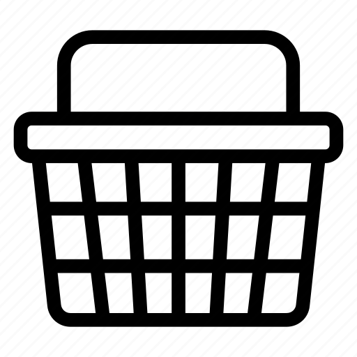 Shopping bucket, shopping basket, shopping wicker, shopping, grocery basket icon - Download on Iconfinder