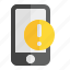 alert, device, mobile, phone, smartphone, ui, warning 