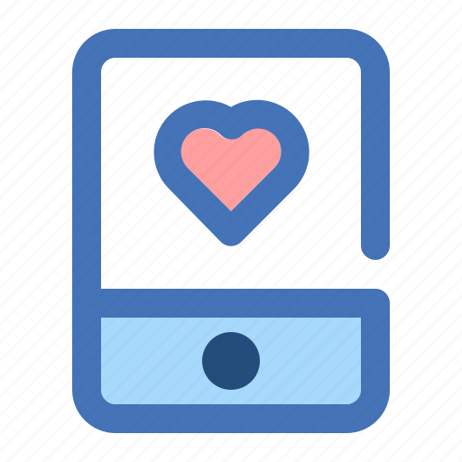 Heart, like, love, mobile, phone, smartphone icon - Download on Iconfinder