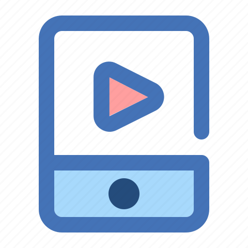 Mobile, movie, music, phone, play, smartphone, video icon - Download on Iconfinder
