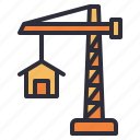 construction, crane, obra, tools, architecture, hook, real, estatebuildings, estate
