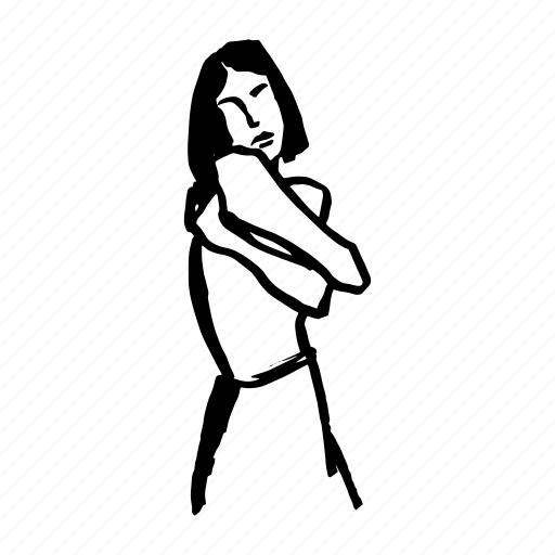 Female, woman, girl, silhouette, person, avatar, profile icon - Download on Iconfinder