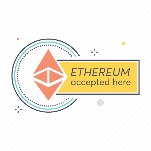 Accepted, ethereum, here, blockchain, cryptocurrency, currency, payment icon - Download on Iconfinder