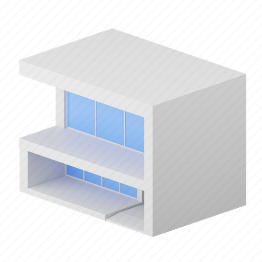 Building, house, real estate, architecture, modern 3D illustration - Download on Iconfinder
