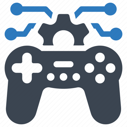 Cogwheel, gaming, gear, joystick, technology, gaming technology icon - Download on Iconfinder