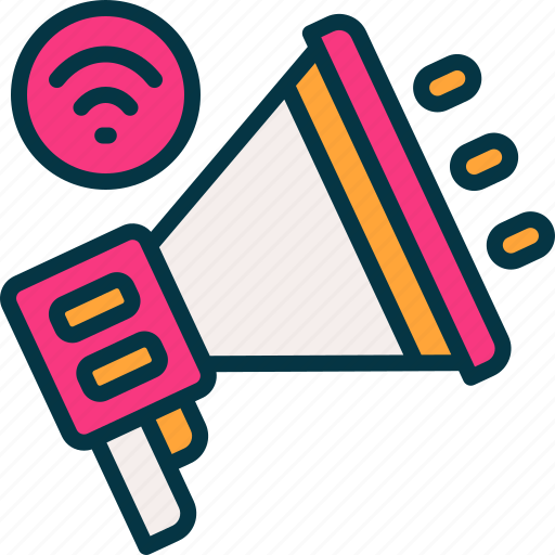 Marketing, megaphone, wireless, campaign, optimization icon - Download on Iconfinder