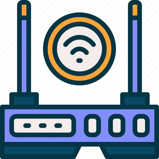 Router, network, wireless, modem, connection icon - Download on Iconfinder