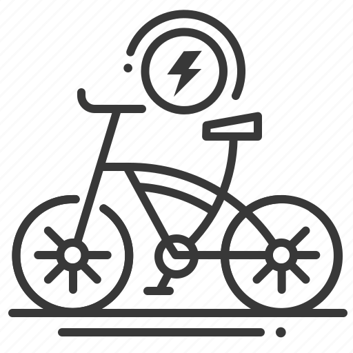 Bicycle, charging, ecology, electric bike icon - Download on Iconfinder