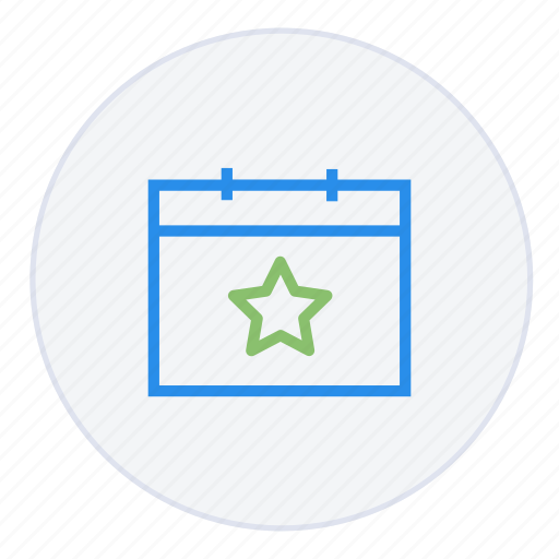 Calendar, date, important, star, time, event, schedule icon - Download on Iconfinder