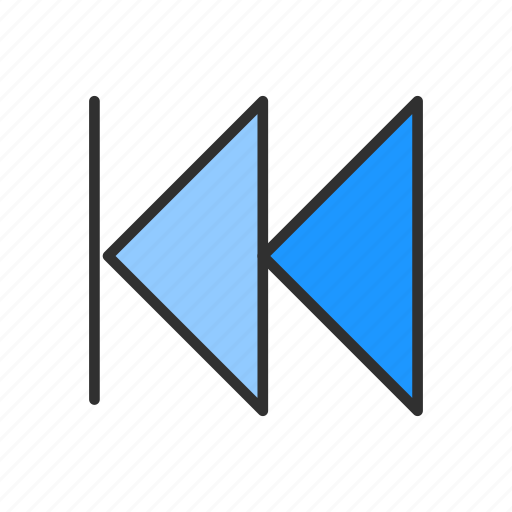 Arrow, arrow left, playback, rewind icon - Download on Iconfinder