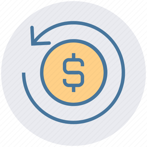 Coin, dollar, finance, financial, payment, refresh, sync icon - Download on Iconfinder
