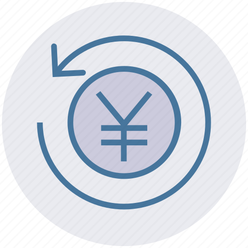 Coin, finance, financial, payment, refresh, sync, yen icon - Download on Iconfinder