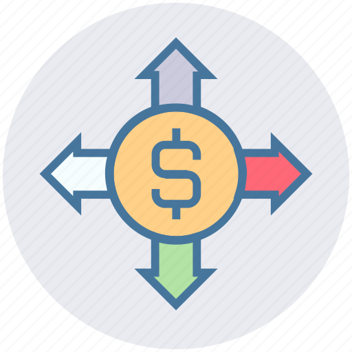 Affiliate, arrows, banking, dollar, expand, financial, marketing icon - Download on Iconfinder