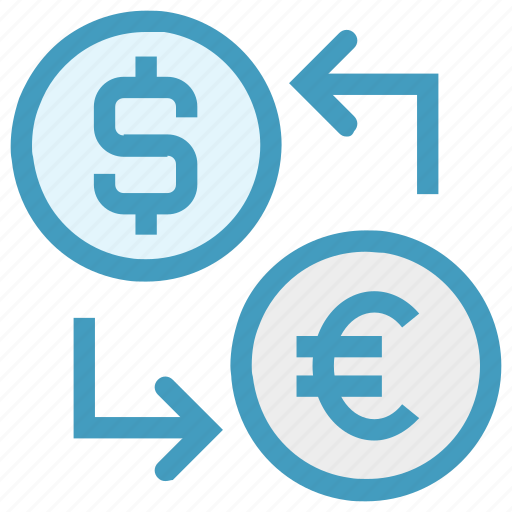 Coin, currency, dollar, dollar and euro, euro, money convert, money exchange icon - Download on Iconfinder