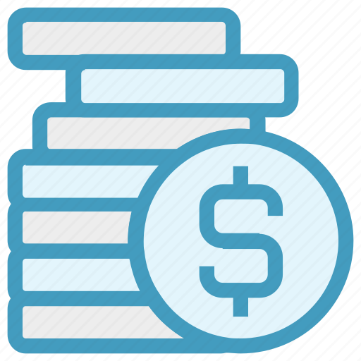 Cash, coins, currency, dollar, dollar coins, money, payment icon - Download on Iconfinder