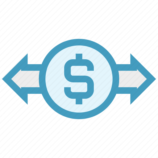 Arrows, currency, dollar, exchange rate, money, right and left, stock market icon - Download on Iconfinder