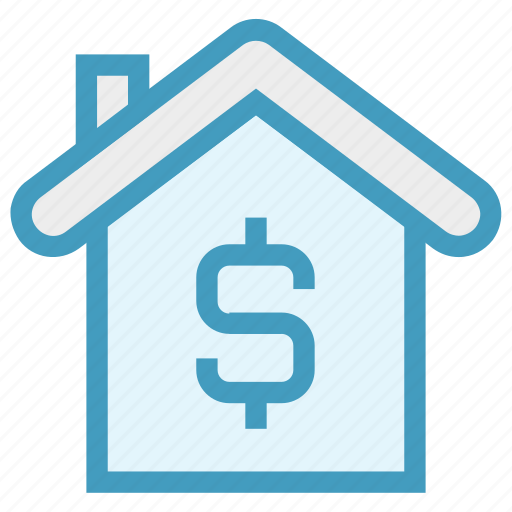 Dollar sign, finance, home, house, insurance, property, property value icon - Download on Iconfinder