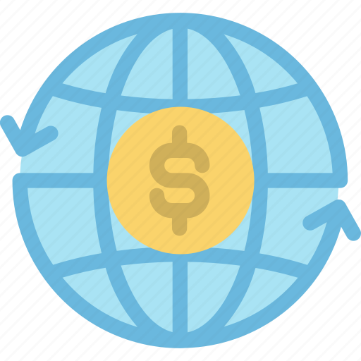 Business, dollar, finance, money, online, transfer, world icon - Download on Iconfinder