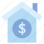 dollar, finance, home, house, insurance, property value 