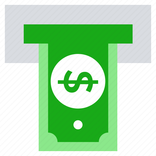 Atm machine, cash, cash out, dollar, money, withdrawal icon - Download on Iconfinder