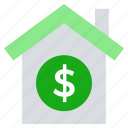 dollar, finance, home, house, insurance, property, property value