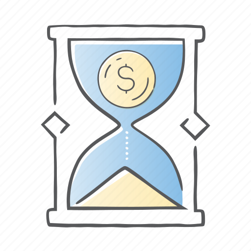 Banking, cash, money, sand, time icon - Download on Iconfinder