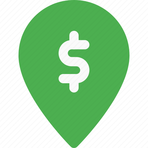 Dollar, pin, money, location icon - Download on Iconfinder