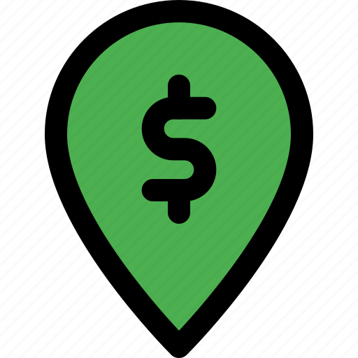 Dollar, pin, money, finance icon - Download on Iconfinder