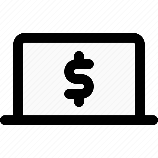 Laptop, dollar, money, currency icon - Download on Iconfinder