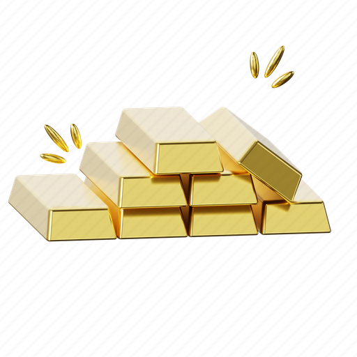 Gold, wealth, investment, rich, money, finance, banking 3D illustration - Download on Iconfinder