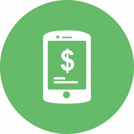 Cell phone, coins, currency, mobile, money, smart phone icon - Download on Iconfinder
