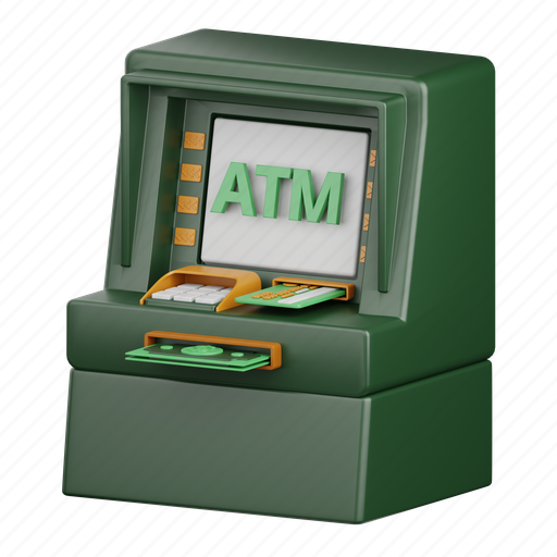Atm, machine, money, technology, bank, transaction, computer icon - Download on Iconfinder