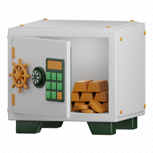Safe, box, bank, safety, protection, coin, investment icon - Download on Iconfinder